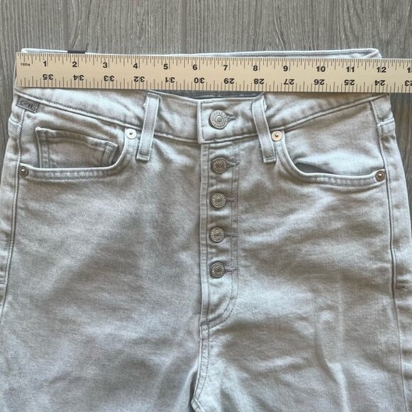 Citizens of Humanity Light Gray Olivia High Rise Slim Ankle Jeans Size 24 - Picture 6 of 9